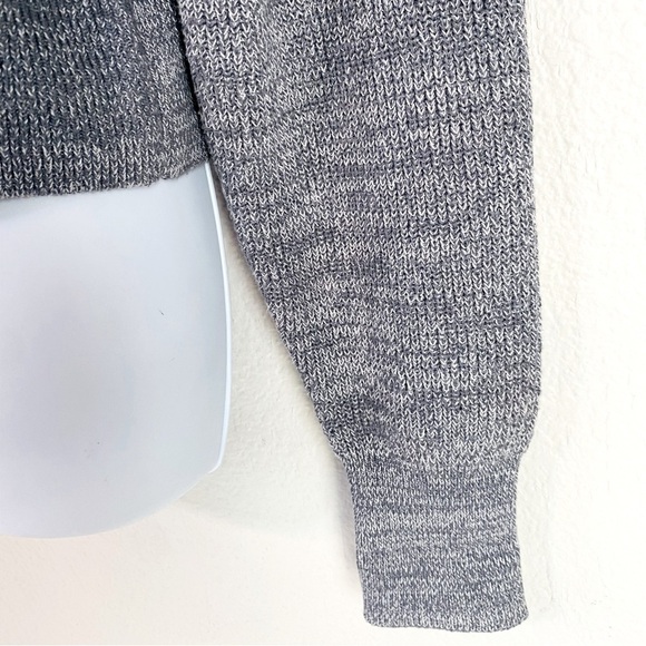 Free People Steel Grey Too Good Mock Neck Sweater Size S - Picture 3 of 7